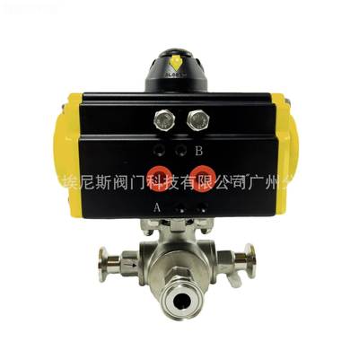 “AIX门 NDM”埃尼斯阀厂家 气动直快装三N通球阀 订货发