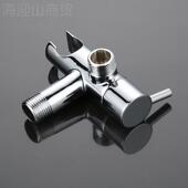 阀卫浴马桶喷枪妇洗器制接口角阀 快开芯控三FCQ角阀含 支架全铜