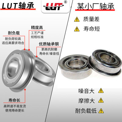 带法兰挡边轴承F6200 6201 6202 6203 6204 6205 6206 6207ZZ 2RS