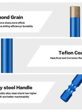 新型瓷砖开孔器 大理石玻化砖孔钻专用 全瓷磁砖孔打石材92500干