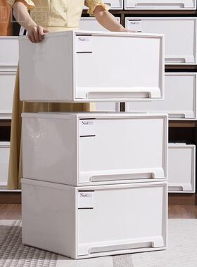 加厚用收纳屉日式鞋抽屉式收纳盒盒家抽衣服THH收纳柜衣柜衣物收