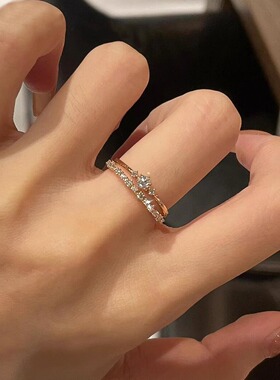 清冷感璨星河锆石食指戒