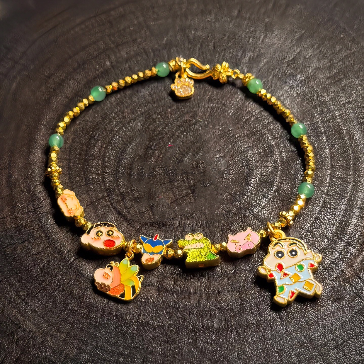 蜡笔小新手绳精致时尚创意手链简约百搭卡通周边童年的纸飞机系列