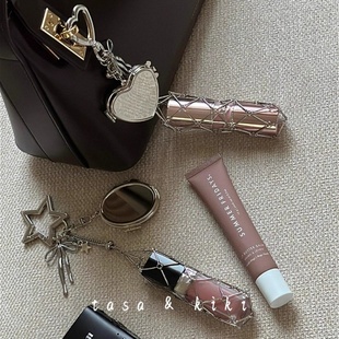 高品质~sweet银色网兜装护手霜口红链条包挂女可抽拉独特包包挂链