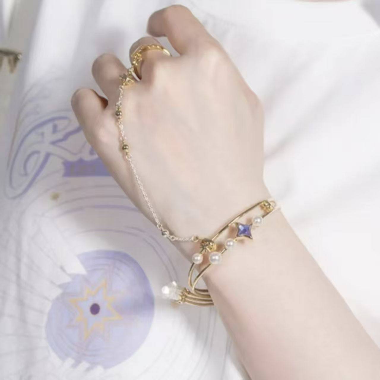 「崩坏:星穹铁道」知更鸟主题印象系列手镯戒指套组高级小众独特