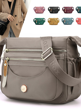 Colorful Fox跨境多层单肩包女士休闲妈妈包大容量防水尼龙斜挎包