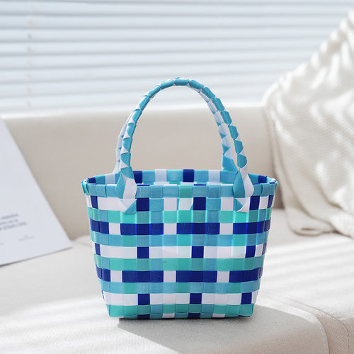 彩色编织菜篮子包包手提篮卡通
