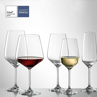 德国SCHOTT进口水晶玻璃高脚杯白葡萄酒杯红酒杯子家用酒具套装