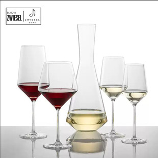 德国SCHOTT进口轻奢水晶玻璃高脚杯红酒杯白葡萄酒杯子酒具套装