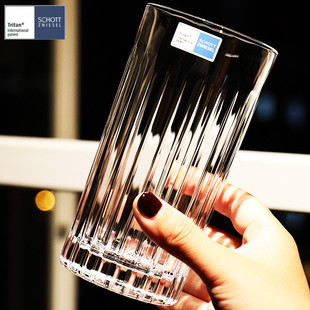 德国schott进口水晶玻璃耐热威士忌鸡尾酒杯长饮杯啤酒果汁水杯子