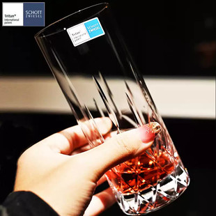 德国schott进口水晶玻璃威士忌洋酒杯调鸡尾酒杯果汁饮料水杯子