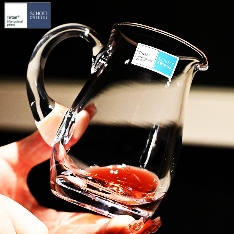 德国肖特进口水晶玻璃加厚刻度白酒分酒器烈酒杯家用倒酒器壶套装