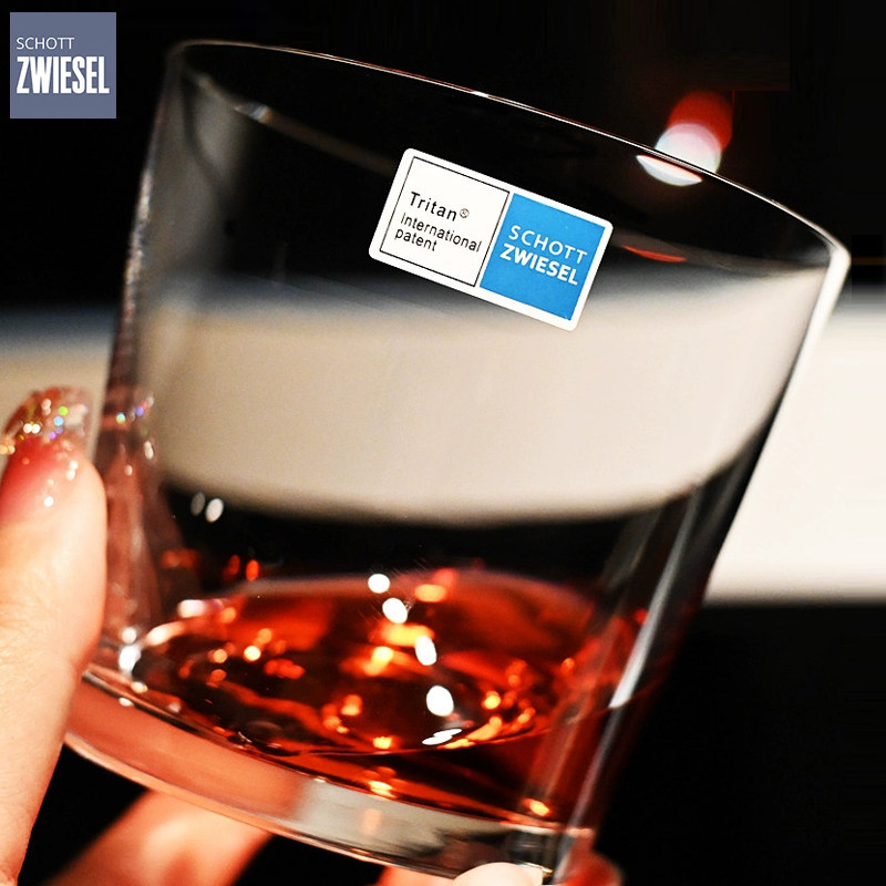 德国进口水晶玻璃威士忌洋酒杯果汁牛奶绿茶饮料啤酒杯可乐水杯子