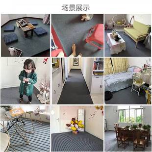 地毯卧室ins风客厅家用大面积办公室出租屋房间S满铺裁剪吸水简约
