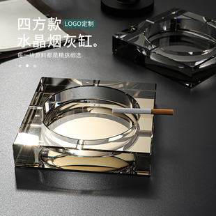 潮流欧式 烟灰缸水晶玻璃创意个性 大B号客厅办公室家用KTV烟缸定制
