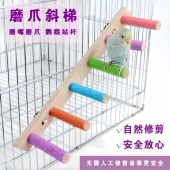 鹦鹉专用磨牙棒互动云梯木梯爬梯玩具虎皮牡丹磨爪嘴秋千配件用品