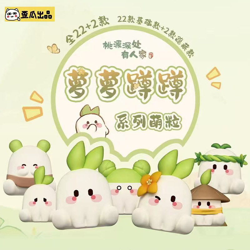 歪瓜出品萝萝蹲蹲系列萌粒盲盒潮玩公仔摆件儿童小手办摆台礼物,模玩/动漫/周边/娃圈三坑/桌游,盲盒场景道具娃屋,淘宝优惠券,粉丝福利购,淘宝优惠卷