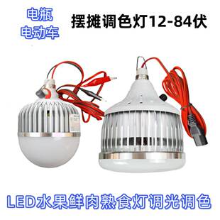 12v调色水果灯专用灯LED生鲜灯水果变色灯水果摊专用灯插电瓶车灯