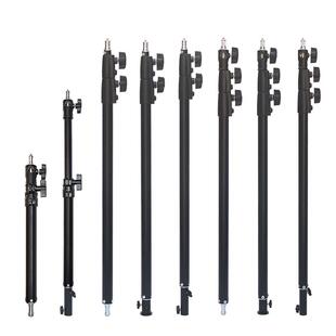 摄影灯架三脚架加高延长杆滑轮地灯架用伸缩管中轴碳钢铁管1.8米