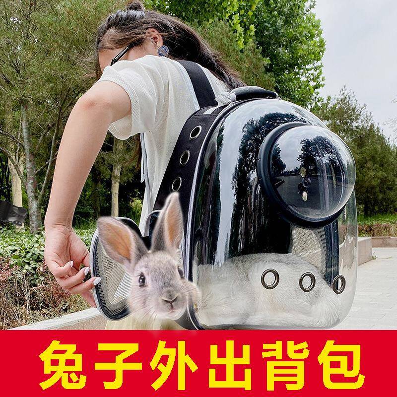 装兔子背包外出笼宠物小侏儒垂耳兔兔外带包太空舱儿童专用背包品图片
