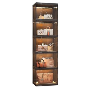 包包收纳神器h家用落地放包包置物架亚克力防尘整理存放透明展示