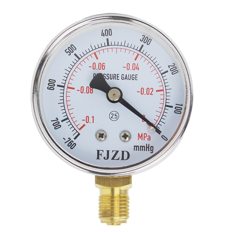 包邮方峻真空表gYZ-60负压表可选三通快插头空压机抽负压-0.1-0MP