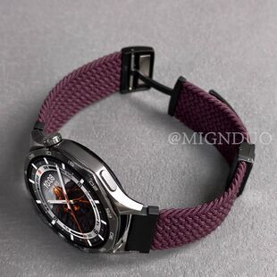 适用OPPOWatchX2手表4Pro表带x2mini新款编织尼龙watchs磁吸一加