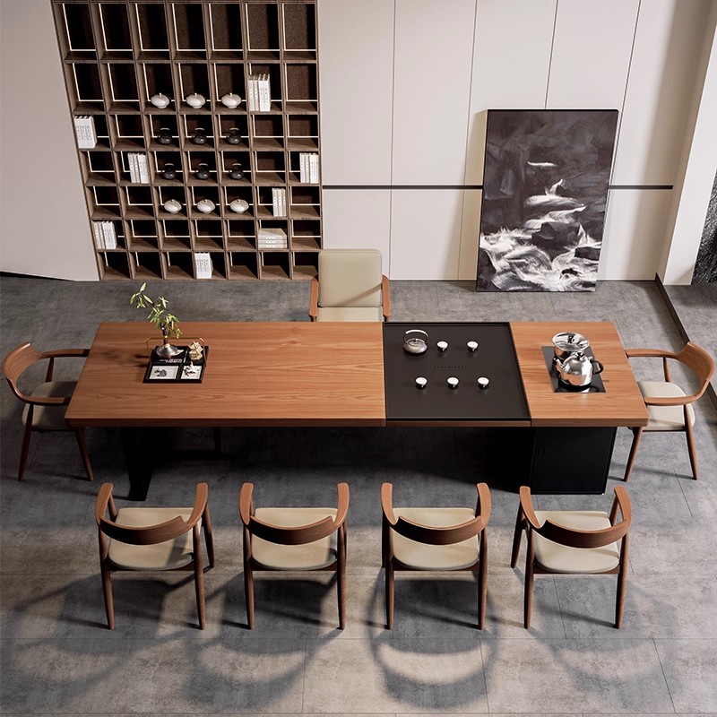 新中式实木茶桌椅组合