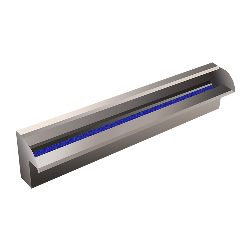 不锈钢瀑布出水口庭院假山水幕水帘E别墅造景水景墙人造流水槽鱼