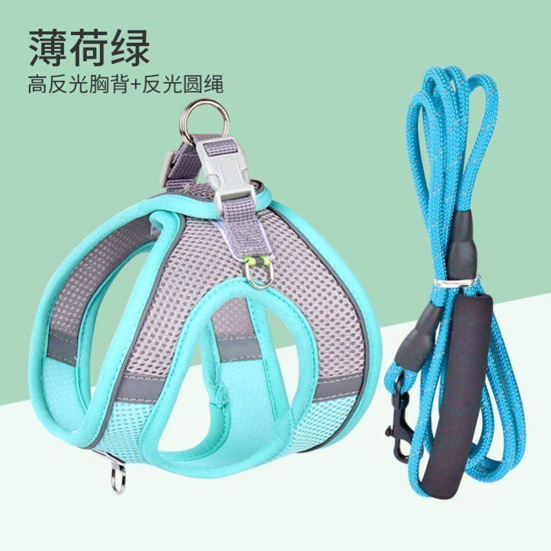 猫咪牵引绳防挣脱背心式可调节网红遛猫链子幼猫小猫咪外出胸背带