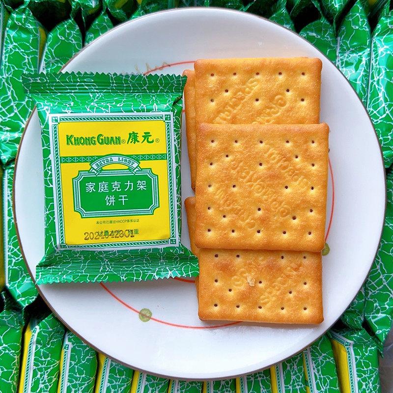 康元家庭克力架薄脆饼干 干咸味苏打老式怀旧童年回忆清真早餐零图片