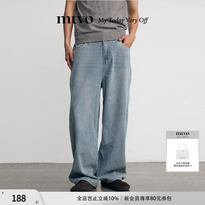 MTVO2025年夏季复古弯刀牛仔裤