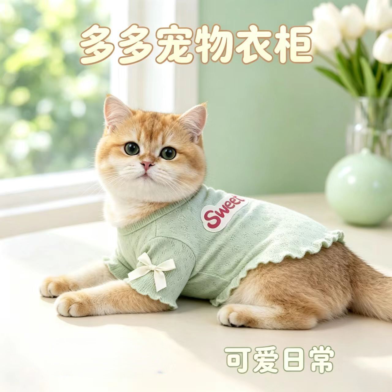 夏季猫狗清凉两脚背心