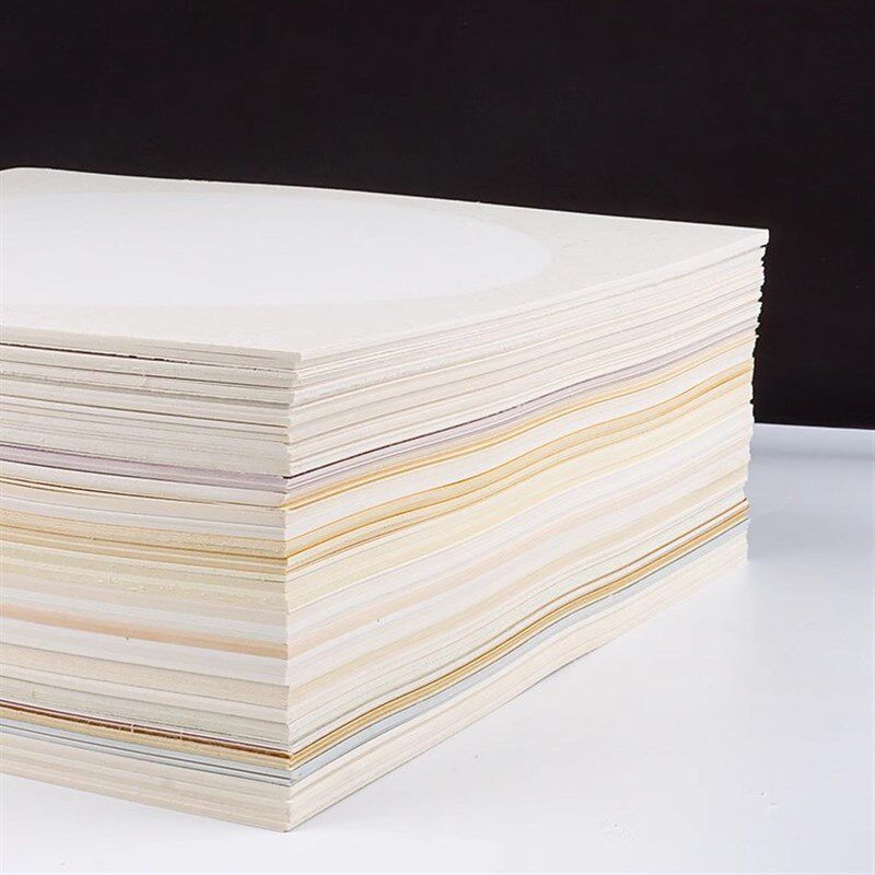 加厚宣纸卡纸国画书法纸扇面空白p熟宣纸工笔画宣纸书法专用纸半