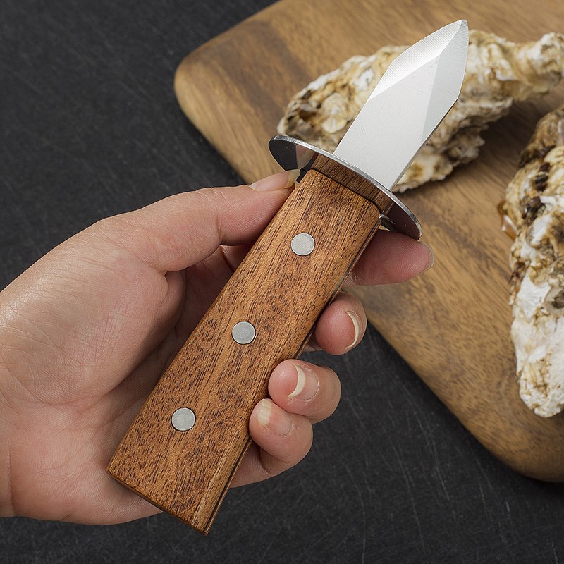 木柄蚝刀b开生蚝神器加厚不锈钢挖牡蛎子撬蠔撬壳专用家用工具刀