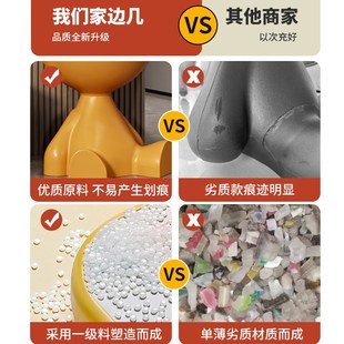 创意家用沙发边几客厅简约茶几小桌子迷你阳台置S物架卧室边柜边