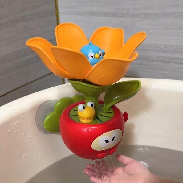 遇水开花洗澡玩具家用浴室宝宝水上小花朵花洒夏季男女孩玩水神器