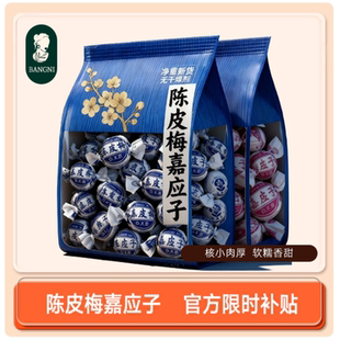 香港陈皮梅嘉应子官方旗舰店广东老字号特产蜜饯李子果脯休闲零食