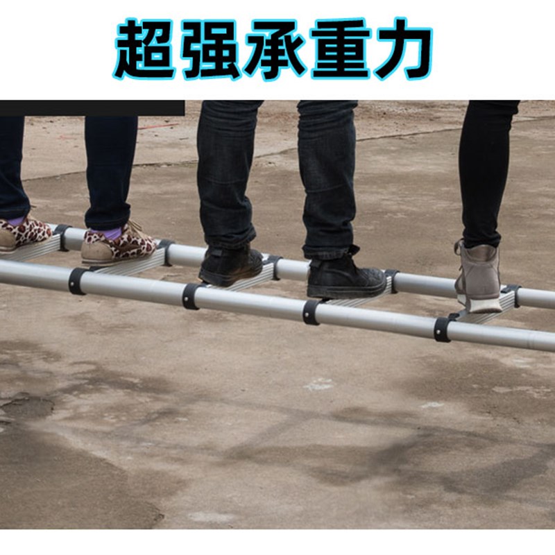伸缩式梯子加粗铝合金便利节梯家用直梯安K全工程梯带钩爬梯阁楼