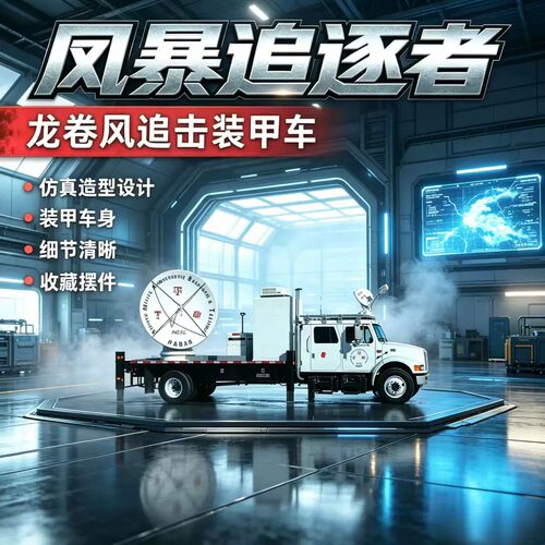 风暴追逐者龙卷风仿真模型摆件