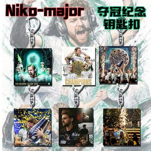 Niko-majort夺冠纪念亚克力钥匙