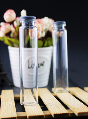 包邮50只e两叉胶塞透明玻璃小瓶实验用容器取样瓶卡口西林瓶分装