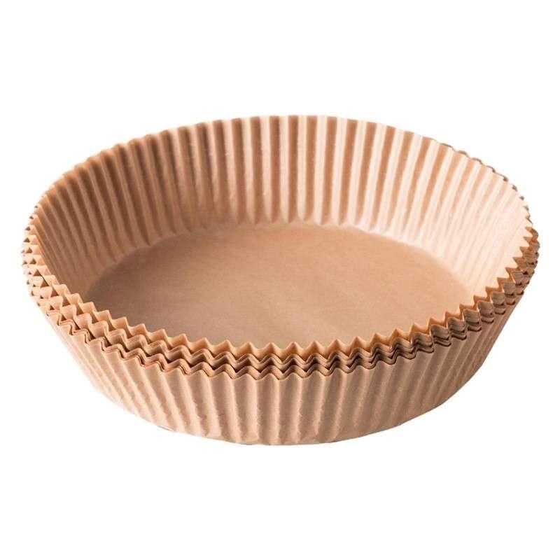 空气炸锅专用纸盘家用耐高温吸B油纸垫食物烤箱烘焙圆形硅油纸
