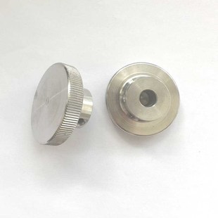 D40不锈钢f圆头滚花螺母手拧螺帽台阶大头压花把手旋钮手轮手柄