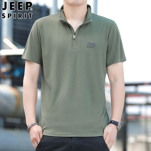 JEEPSPIRIT吉普男士冰丝T恤