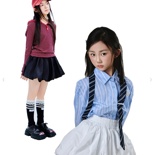 KAX·女童白色半身裙女2026新款蛋糕裙蓬蓬花苞裙学院风春夏季