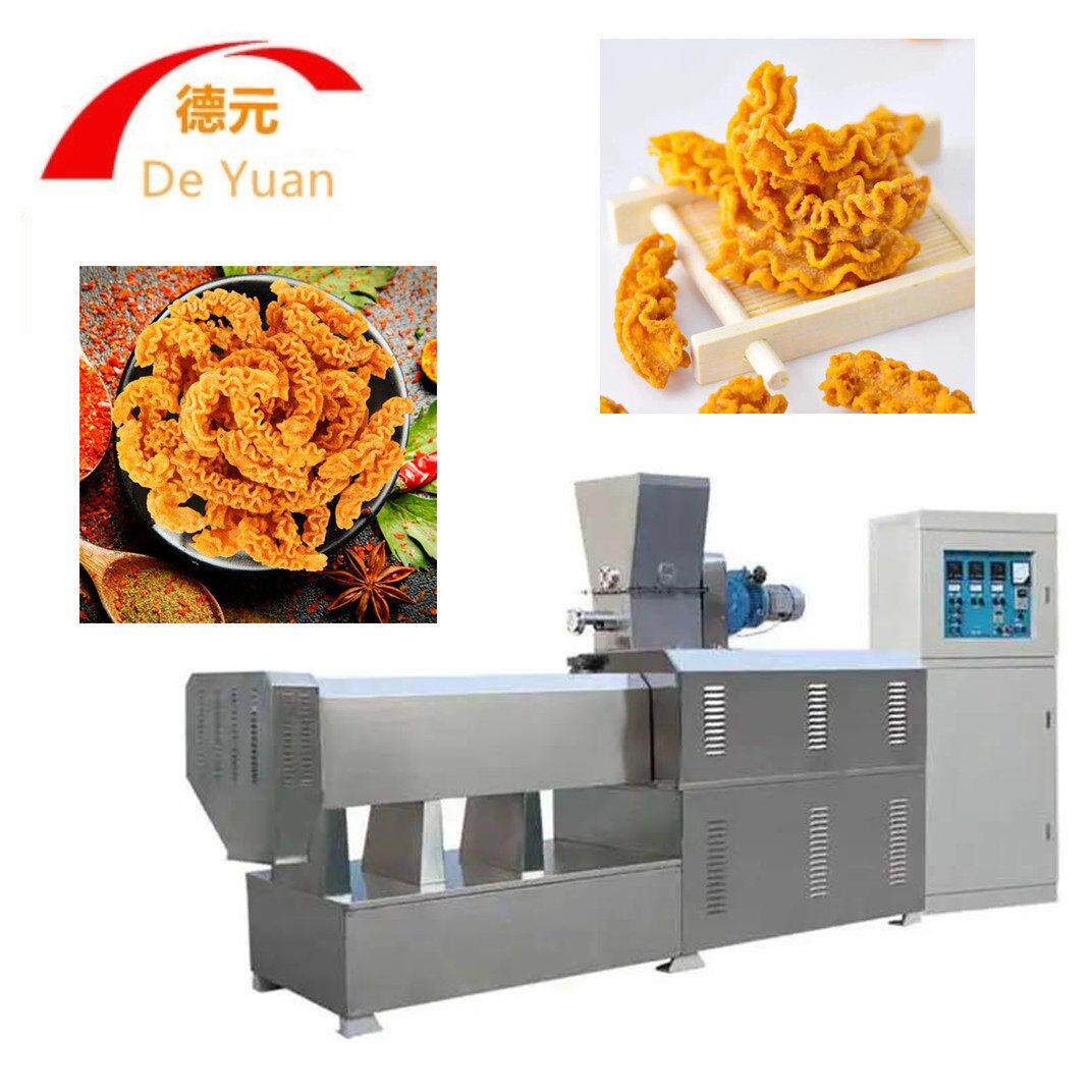 海螺酥膨化机贝壳生产线小麻花生产线薯条生产线食品油炸锅