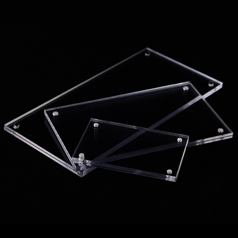 10个装亚克力透明展示牌强磁面板贴墙价J格签台卡台签磁性平贴桌