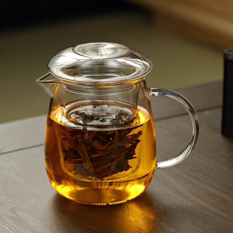 茶壶单壶家用套装过滤花茶壶w耐高温泡茶壶泡茶器玻璃花茶壶小茶