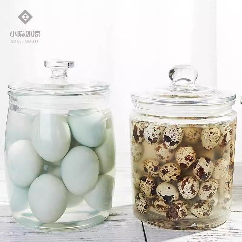 腌鸡蛋容器腌糖蒜罐子腌咸鸭蛋泡菜缸有盖做浆水的坛Y子加厚玻璃